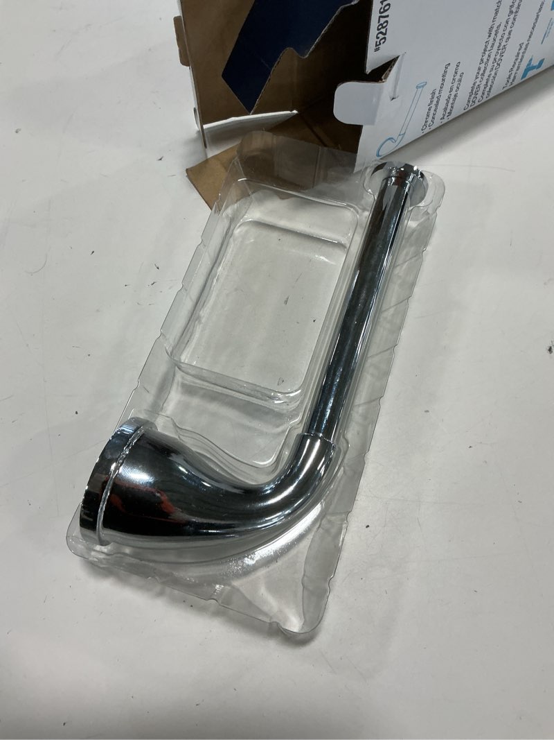 Condition photo showing As Is for Project Source Dover Chrome Wall mount Single post Toilet Paper Holder 1 -Rolls