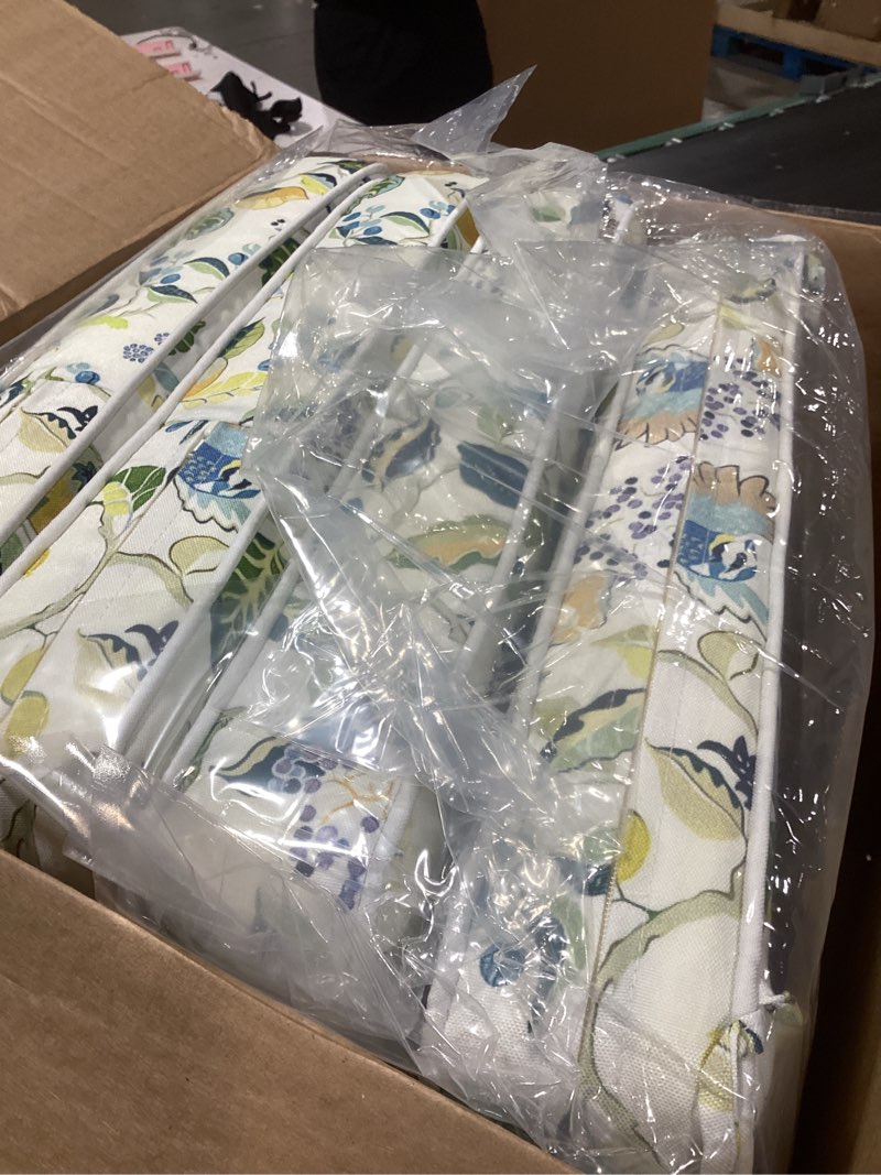 Condition photo showing Good Condition for outdoor chair cushions 19 x 19 inch waterproof patio seat cushions for patio furniture garden sofa couch with zipper and adjustable straps, set of 4 lucky birds 4 pack - 19x19 inch