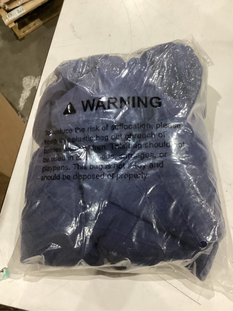 Condition photo showing As Is for genina waterproof seat covers for dining room chairs covers dining chair cover kitchen chair covers (navy blue, 6 pcs) navy blue 6 pcs-standard