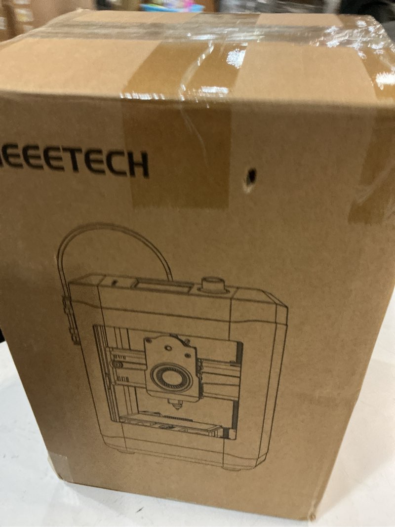 Condition photo showing New/Like New for Geeetech 3D Printer for Kids & Beginners, High-Speed Smart Mini 3D Printer with Filament, Wi-Fi & App Control, Auto-Leveling, Fully Assembled STEM Learning Tool, 3.94x4.33x3.94in Print Size Mini M1 S Blue-White