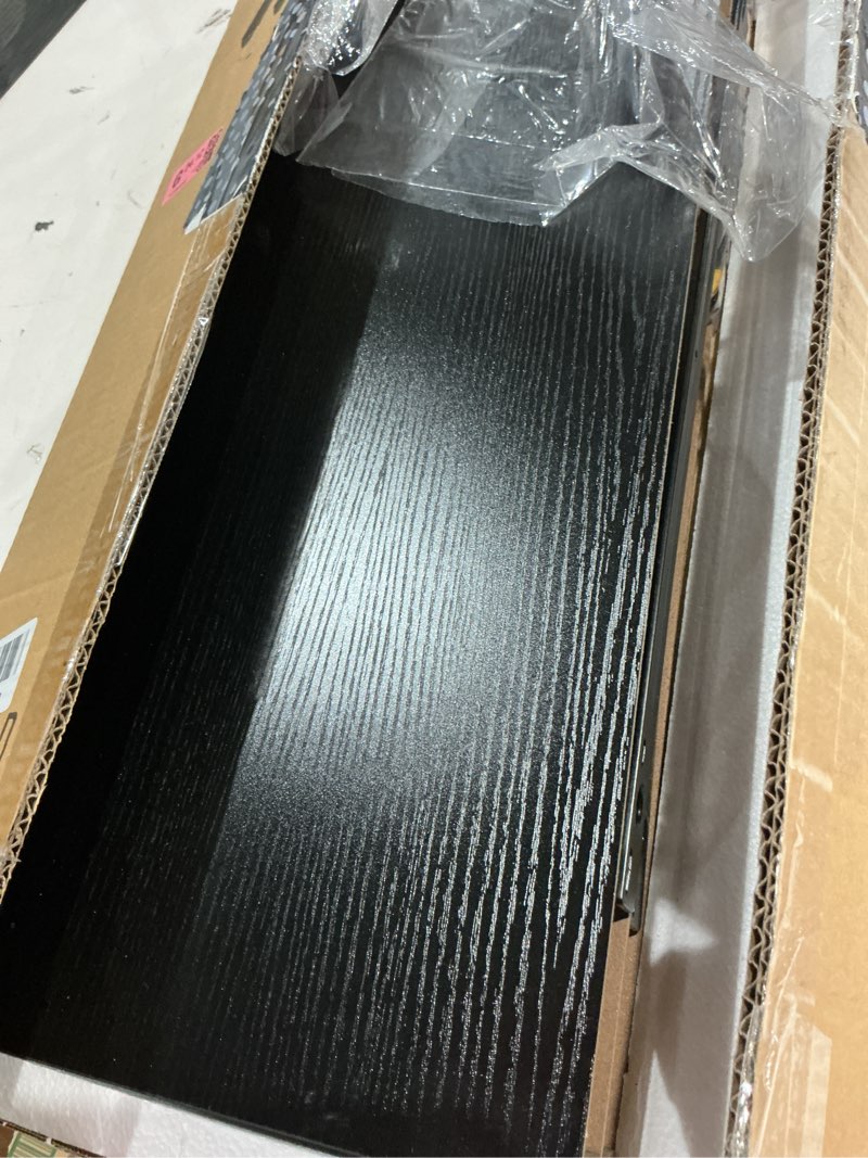 Condition photo showing Good Condition for qeeig floating shelves for wall 23.6" long - wall mounted shelf bathroom kitchen living room bedroom farmhouse home decor display bookshelf large 23.6 x 9.3 inch set of 2, black (008-60b) 23.6" c. black