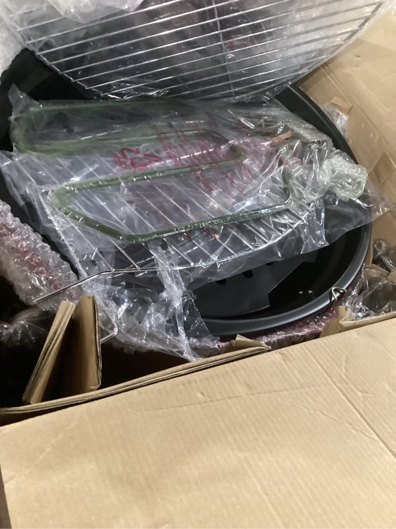 Condition photo showing Good Condition for electric bbq grill techwood 15-serving indoor/outdoor electric grill for indoor & outdoor use, double layer design, portable removable stand grill, 1600w (countertop bbq grill)
