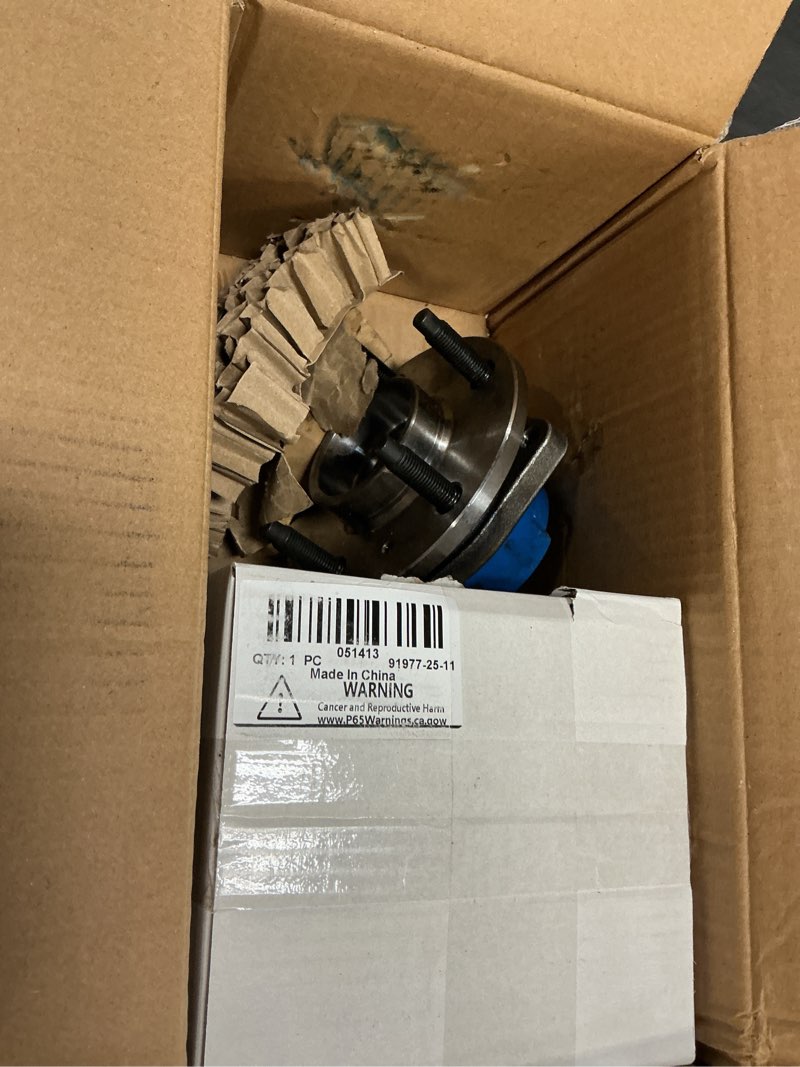 Condition photo showing As Is for scitoo 2pcs front wheel hub bearing for 2000-2008 for buick allure,century,lacrosse,regal,rendezvous for chevrolet impala,monte carlo,venture for pontiac aztek,montana 513203 with no abs 1 2pcs front