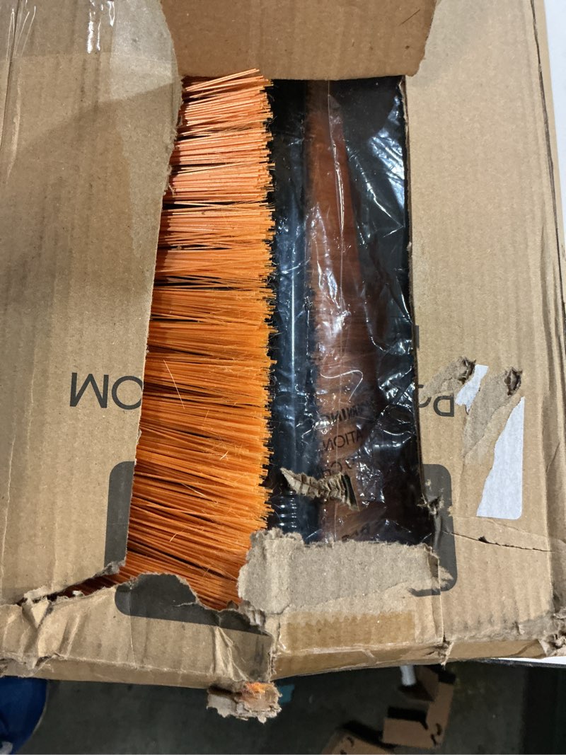 Condition photo showing New/Like New for PBHEPJ 24 Inchs Push Broom Outdoor Heavy Duty, Shop Broom with 60" Long Handle for Cleaning Outdoor or Indoor Tile, Garage, Shop, Deck, Concrete, Wood, Stone, Patio Floor, 2 Pack