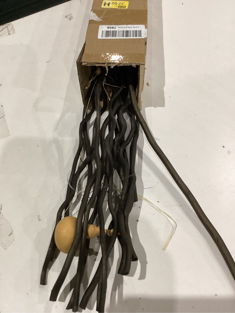 Condition photo showing As Is for Dried Curly Willow Branches, 21-23 Inch Natural Dried Branch Twigs Decorative Wood Sticks for DIY Crafts, Vases Wedding Home Décor, Elegant Black