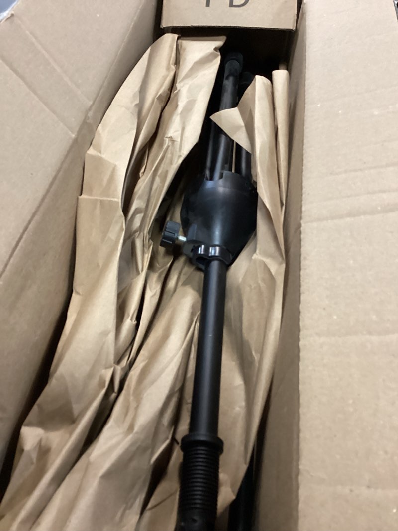 Condition photo showing Good Condition for Pyle Foldable Tripod Microphone Stand - Universal Mic Mount and Height Adjustable from 37.5'' to 65.0'' Inch High w/ Extending Telescoping Boom Arm Up to 28.0'' - Knob Tension Lock Mechanism PMKS3 Boom Arm Stand