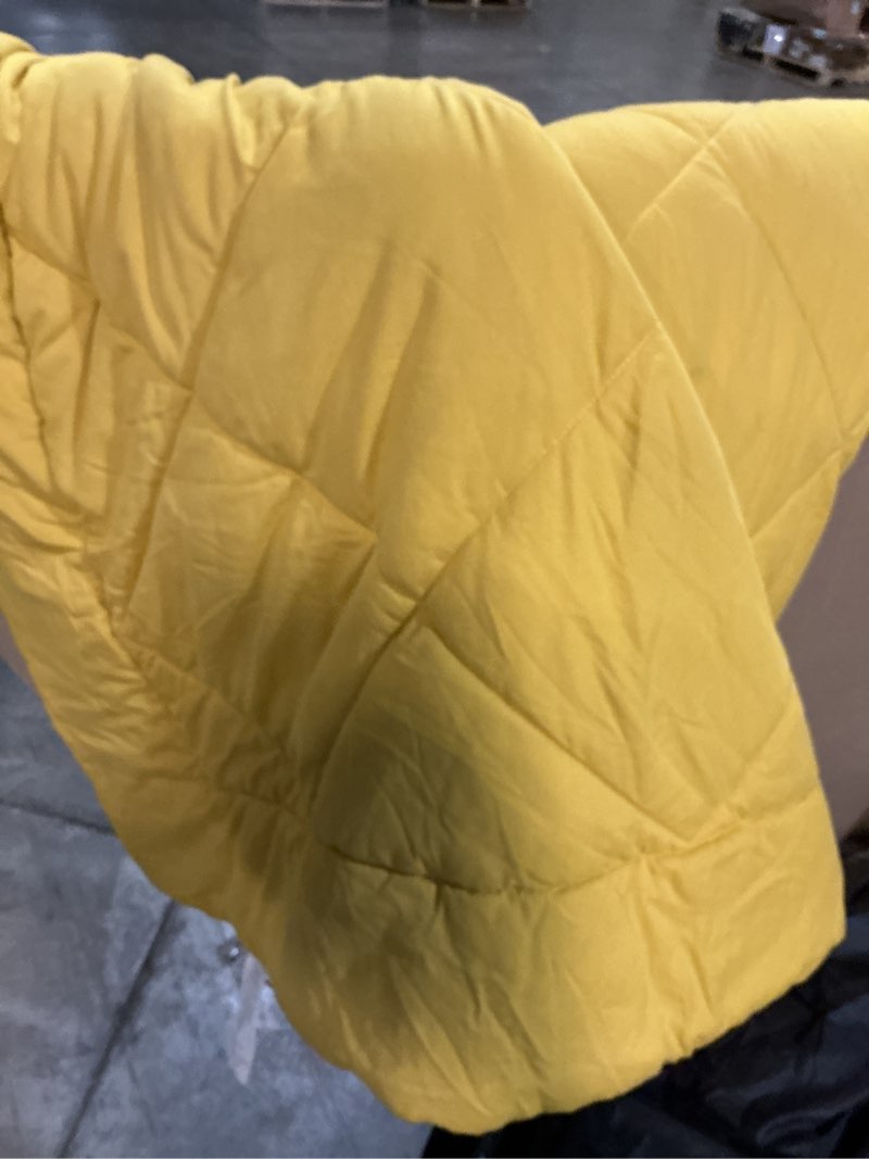 Condition photo showing Good Condition for CozyLux Queen Comforter Set Mustard Yellow - Bed in a Bag Queen Size 7 Pieces, Luxury Soft Bed Set for All Seasons, Bedding Set with Down Alternative Comforter, Sheets, Pillowcases & Shams Mustard Yellow Queen
