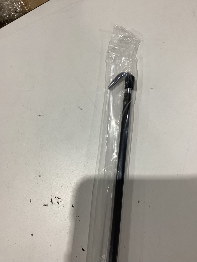 Condition photo showing Good Condition for pickmesh exterior roller shade universal crank wand replacement metal crank wand telescoping skylight pole with hook for exterior sun shades outdoor indoor roller up blinds (black)