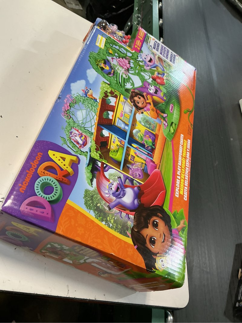 Condition photo showing Good Condition for dora explore & play rainforest casita playset, dora & boots figures, furniture, sound fx