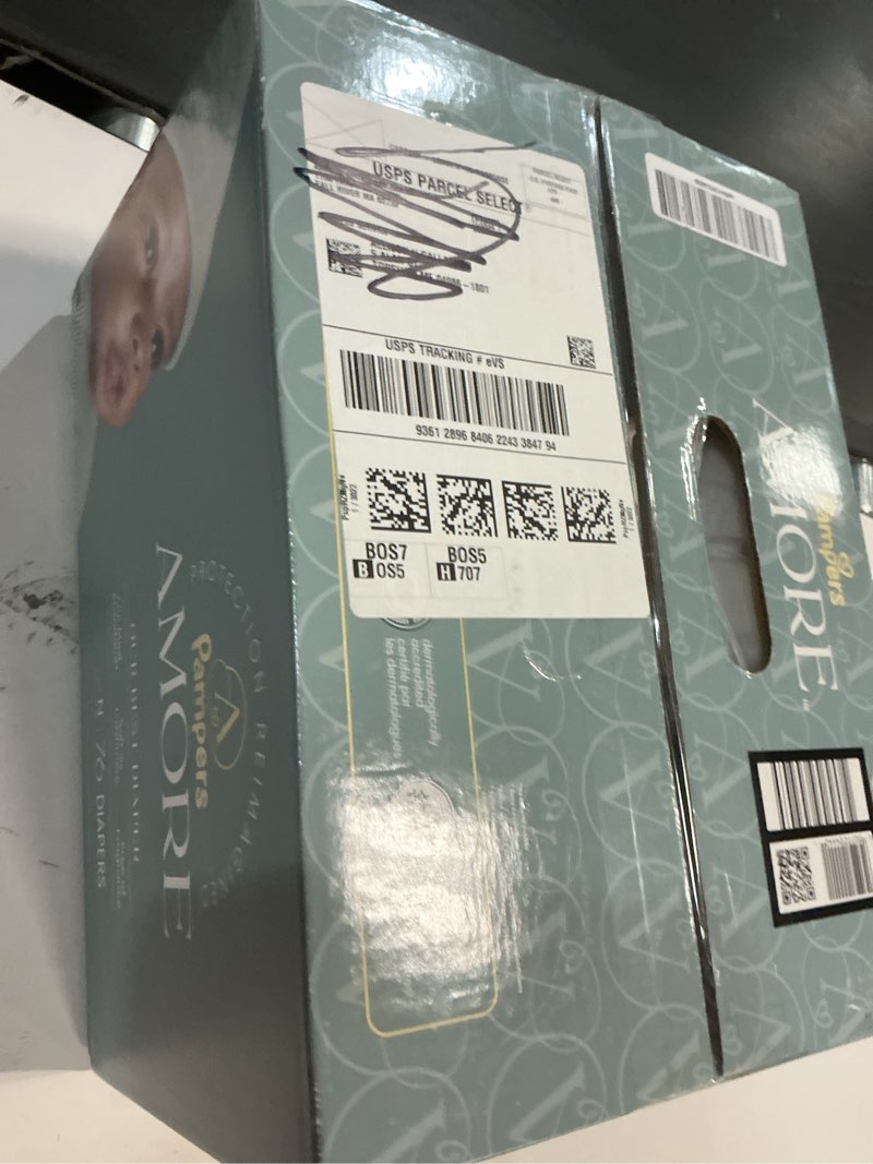 Condition photo showing New/Like New for pampers amore, size 0 (up to 10 lbs), 76 count, our best diaper – hypoallergenic & fragrance free, up to 100% leakproof, soft as cashmere size 0 76