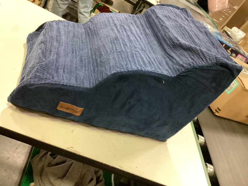 Condition photo showing As Is for 3-Step Dog Ramp and Stairs for Sofa and Chair - Non-Slip Sturdy Pet Steps for Small Dogs and Cats,15.7\" H,Grey Grey 3 Standard 3-Step 15.7\"H similar