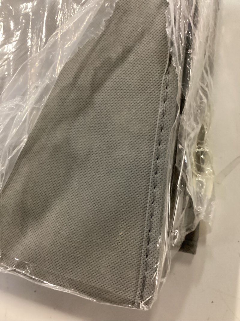 Condition photo showing As Is for decomomo storage baskets, 13x15x13 storage cube bins with labels for organizing shelves kallax (kallax / 4pcs, grey) grey kallax 13" x 15" / 4pcs