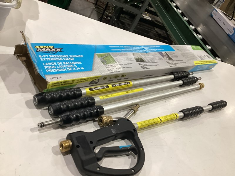 Condition photo showing As Is for surfacemaxx 9 ft. l extended reach wands 4000 psi
