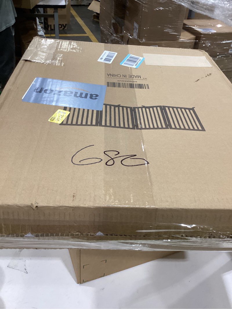 Condition photo showing Good Condition for Dog Gates Wooden Pet Gate Freestanding Dog Fence for The House,Collapsible Wood Dog Gates for Stairs,Indoor Dog Gate for Doorways,House Pet Gate for Dogs,23.6"" Height-4 Panels, Burlywood