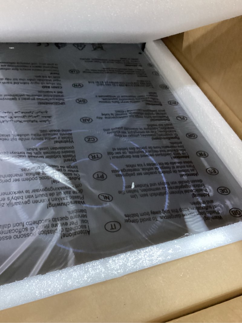 Condition photo showing As Is for 2 Burner Electric Cooktop 110v, 24 Inch Electric Stove Countertop & Built-in, Plug-in Electrics Cooktop, 8 Power Levels & 8 Functions, Touch Control, Safety Lock, Timer, 2000W, Blue 24 inch blue 2 burner