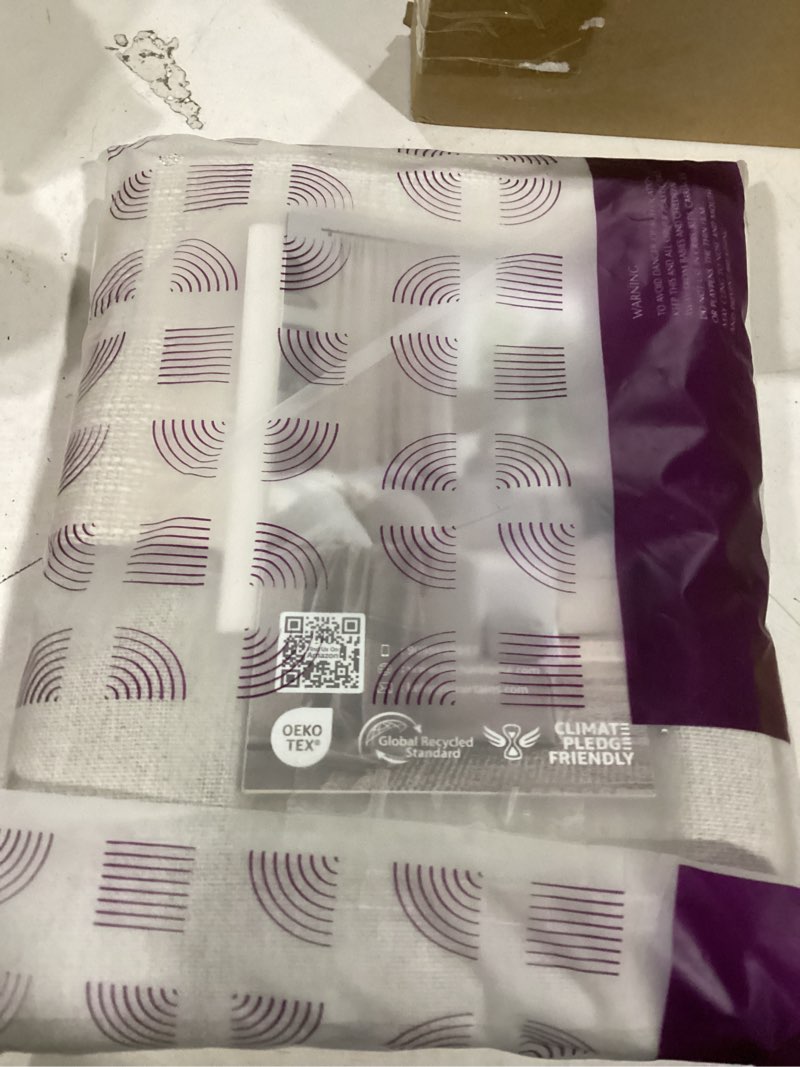 Condition photo showing Good Condition for jinchan valance curtain beige hearthered farmhouse light filtering double layer window treatment for living room dining bedroom kitchen rod pocket 18 inch 50"w x 18"l (pack of 1) heathered beige