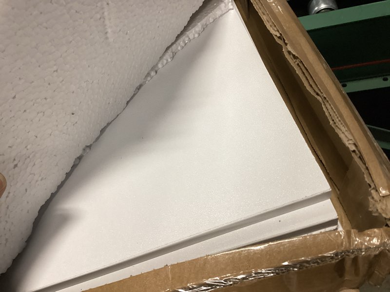 Condition photo showing Good Condition for whitmor stackable 31" extra wide 2-shelf storage organizer, white white 31 inch