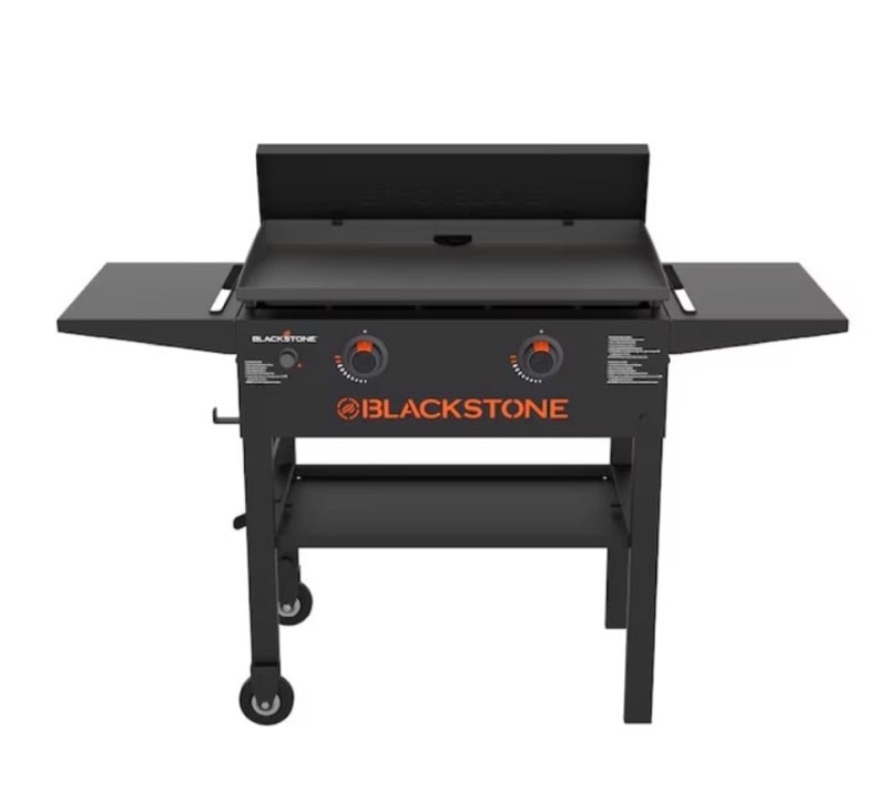 blackstone 2435 28 in original griddle with hard cover 2 burner liquid propane flat top grill