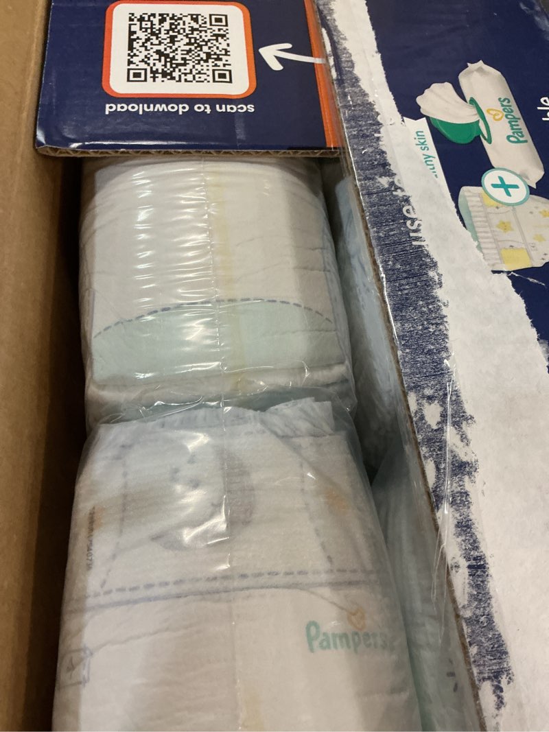 Condition photo showing New/Like New for Pampers ZZZ Overnight Diapers, Size 4 (22-37 lbs), 104 Count, Nighttime Protection Disposable Baby Diaper, Night Time Leak and Skin Protection Size 4 104