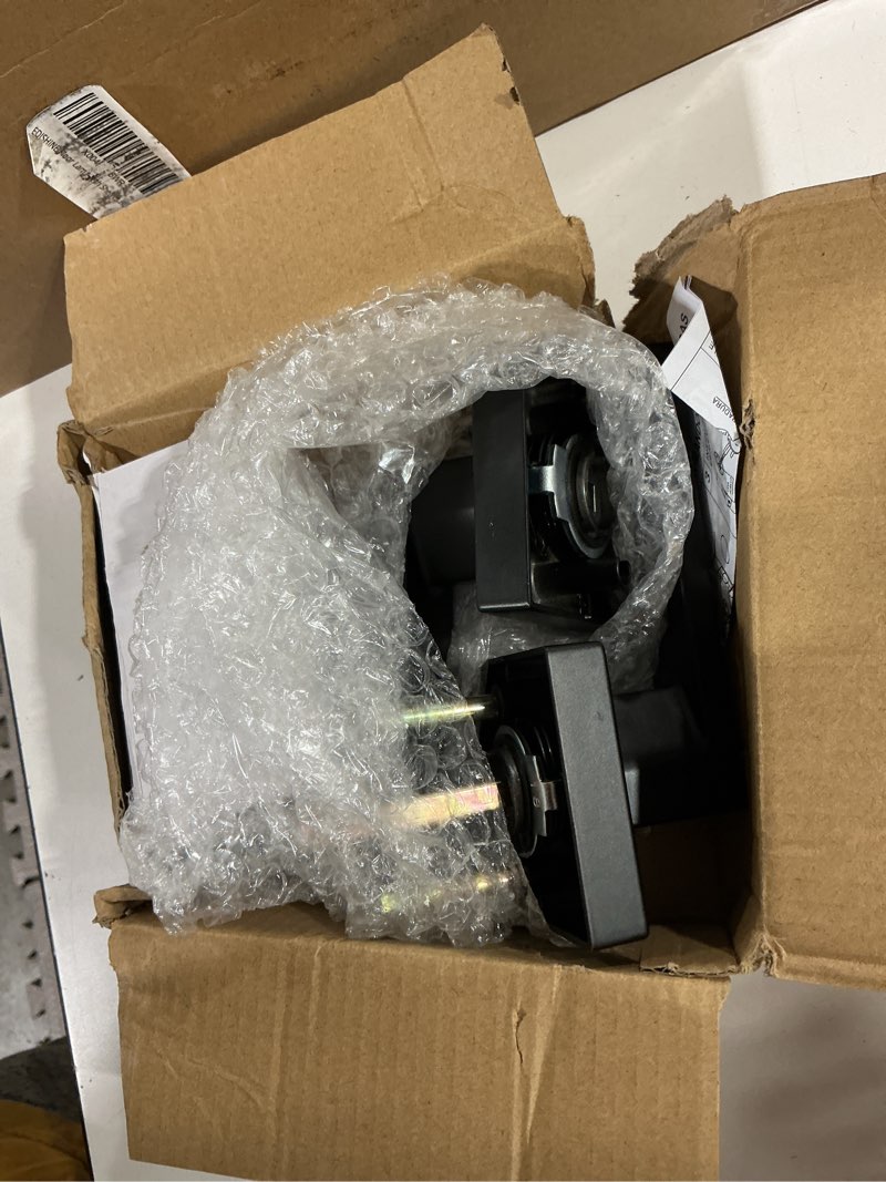 Condition photo showing Good Condition for matte black door handle heavy duty, keyed alike entry door lever, door knobs with lock and key, square door lever for bedroom, bathroom and front door 1 pack matte black