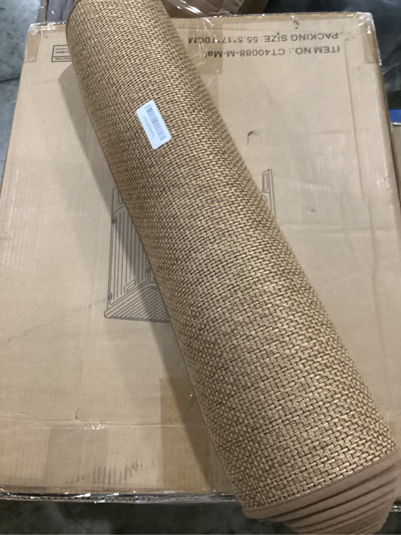 Condition photo showing New/Like New for hallway 10ft runner rug non slip, water absorbent laundry mat black kitchen mat sink rug, rubber backed indoor entryway rug runner 2'4" x 10' (rectangular) black