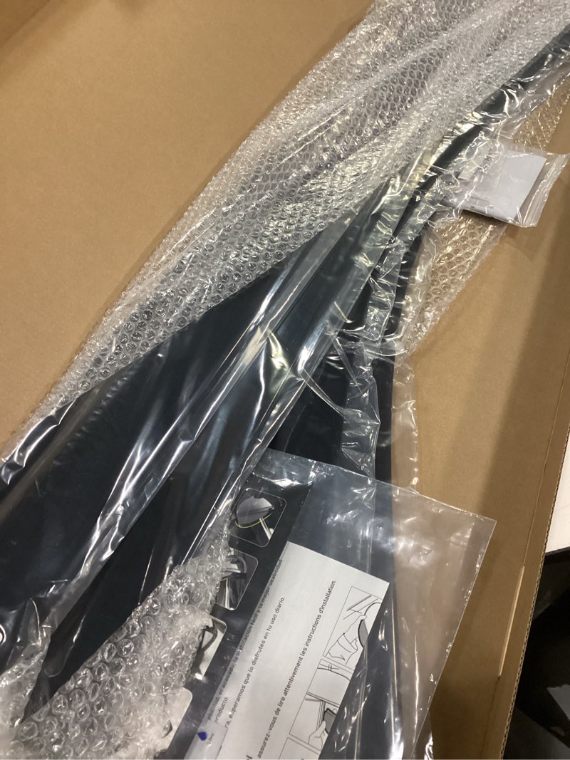 Condition photo showing New/Like New for Outside-Mount Rain Guards Window Visors for 2022-2026 Toyota Tundra CrewMax Cab Full-Size Wind Vent Deflector Truck Accessories Dark Smoke 4-Piece Set with Thicker Medium?2022-2026 Toyota Tundra CrewMax Cab?