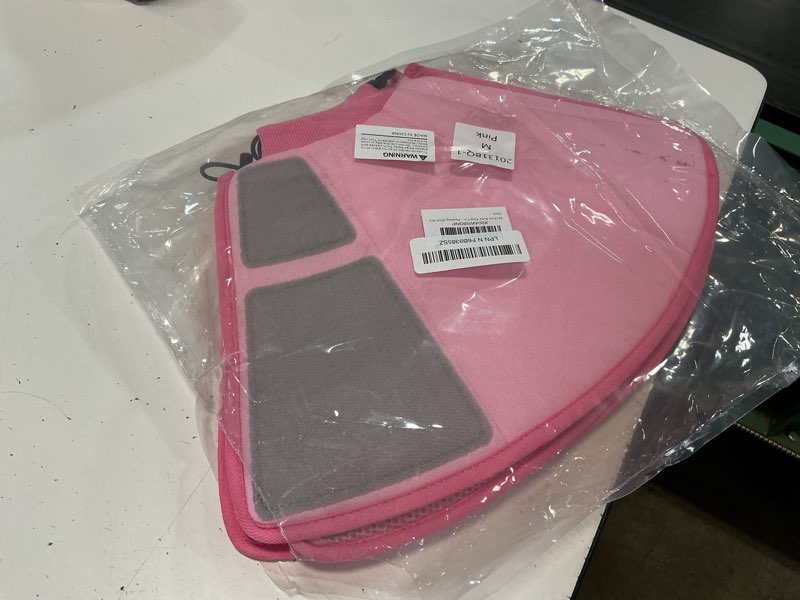 Condition photo showing Good Condition for dog cone collar - soft elizabethan collar for dogs after surgery, comfy cone for dogs to stop licking, adjustable dog cone alternative for wound healing (pink m) m pink