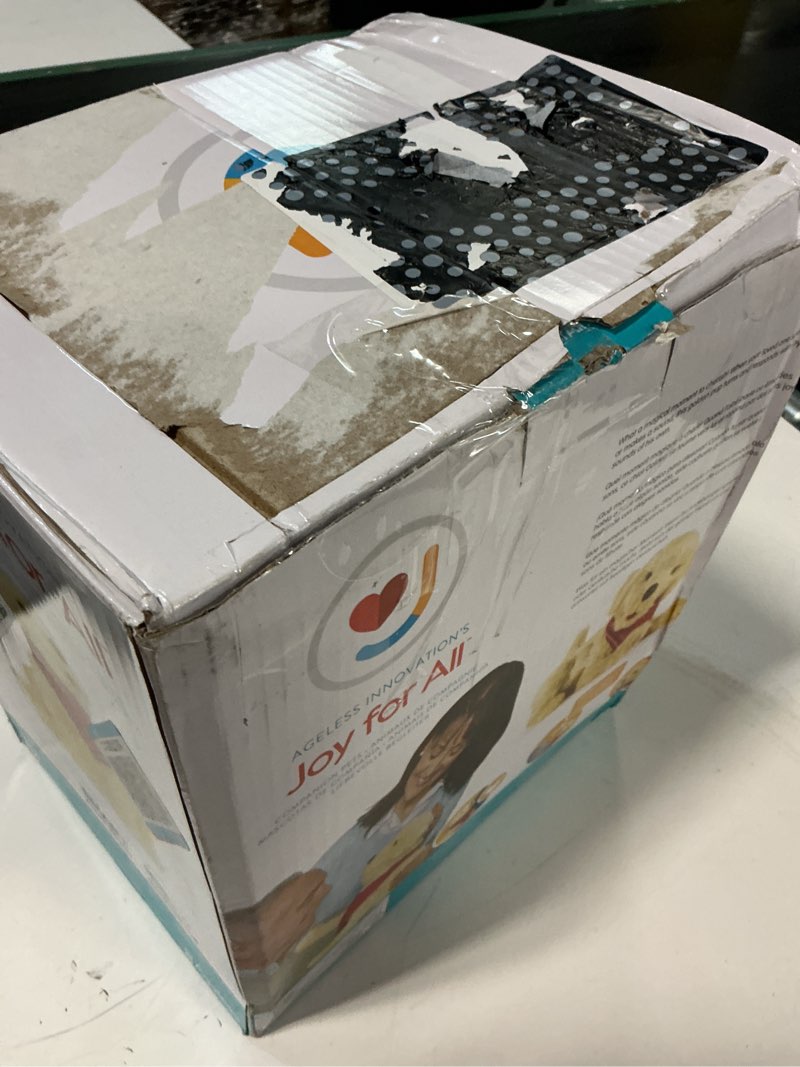 Condition photo showing Good Condition for joy for all ageless innovation companion pet for seniors - lifelike animatronic dog - realistic soft-touch coat & heartbeat - therapy stuffed animal - toy for alzheimer's & dementia - golden pup brown