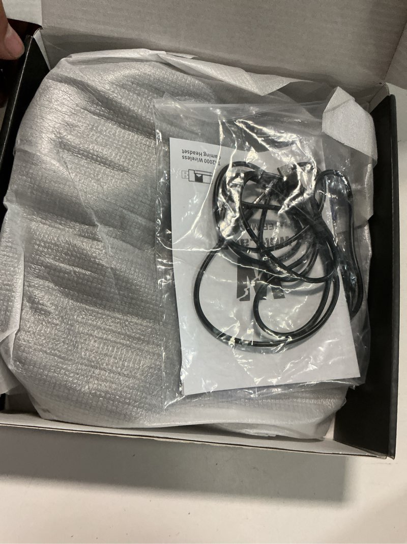 Condition photo showing Good Condition for wolflaws wireless gaming headset with noise canceling microphone for ps5, pc, ps4, 2.4g/bluetooth gaming headphones with usb and type-c connector, wired mode for controller - navy blue navy blue regular edition