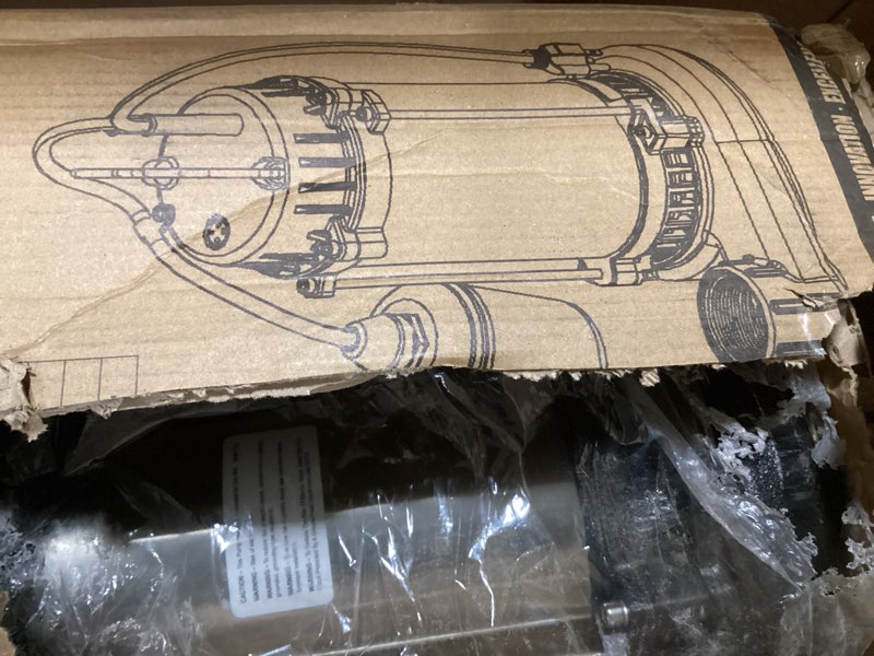 Condition photo showing Good Condition for FOTING 1HP Submersible Sump Pump Cast Iron and Stainless Steel, 6000 GPH Sewage/Effluent Pump, 115V Automatic Tethered Float Switch, Septic Pumps for Basement, Septic Tank, Basin, Sewage System 1HP 6000GPH