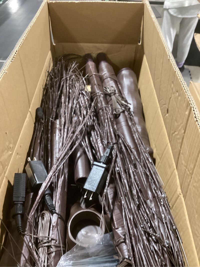 Cofiyard 3 Pack Christmas Tree 4 Ft, 6 Ft and 8 Feet, Outdoor Christmas Decorations Tree with Warm W