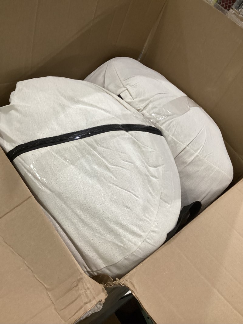 Condition photo showing As Is for zonli japanese floor futon mattress queen size 80"x 60", 100% cotton cover 4'' thicken tatami mattress, foldable sleeping pad, portable dormitory tatami mat, roll up floor lounger bed for adult burro queen(80"l x 60"w x 4"th)