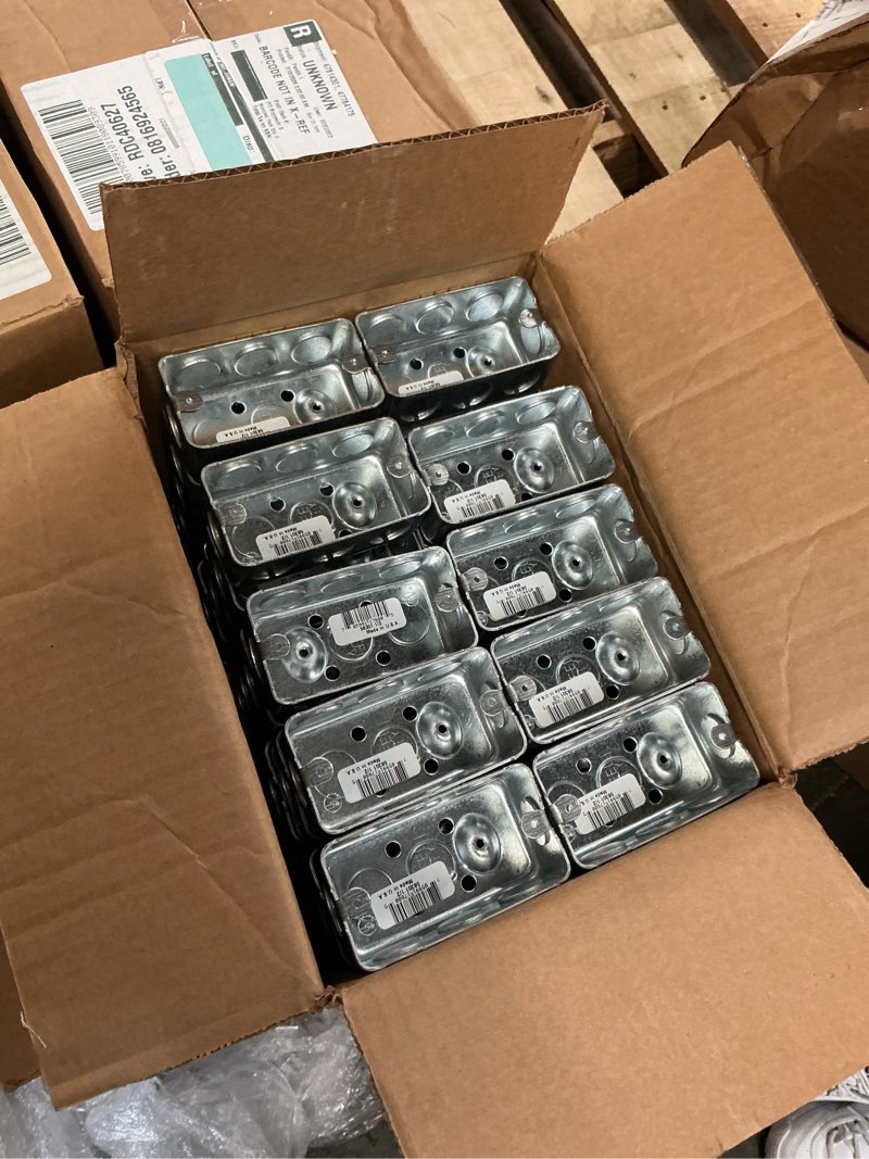 Condition photo showing New/Like New for 4 in. 2-1/8 in. steel handy box
