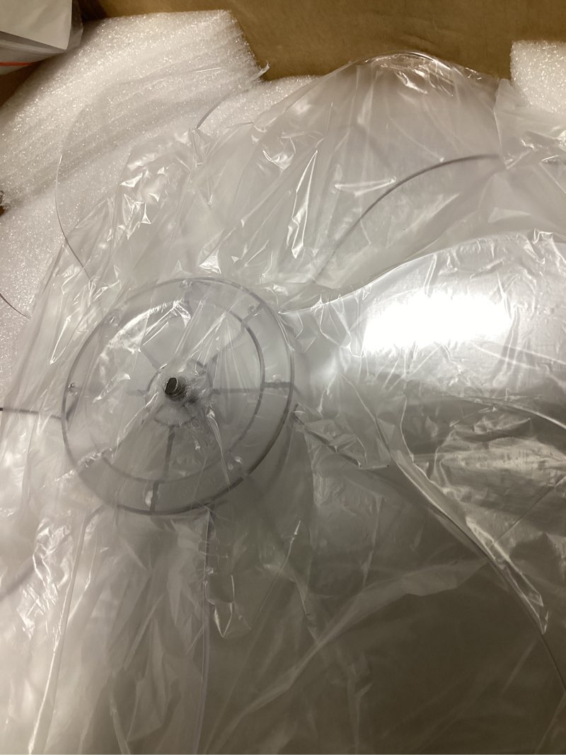 Condition photo showing Good Condition for bevenus low profile ceiling fans with lights,27.2” black modern dimmable flower shape ceiling light fan with remote control/app control,timing 6 gear speeds fan ceiling lamp.