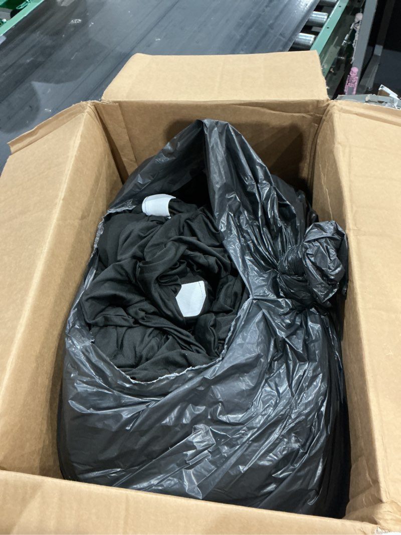 Condition photo showing As Is for black stretch spandex chair covers