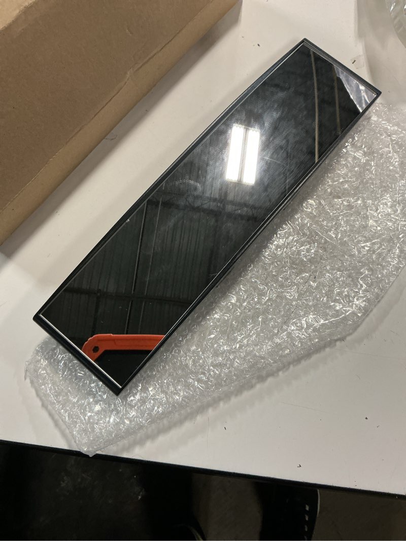 Condition photo showing Good Condition for boomiboo rear view mirror, chrome anti-glare panoramic rear mirrors, universal 11.81 inch panoramic convex rearview mirror, cars accessory, for cars,suvs,trucks, various kinds vehicles white?updated version?