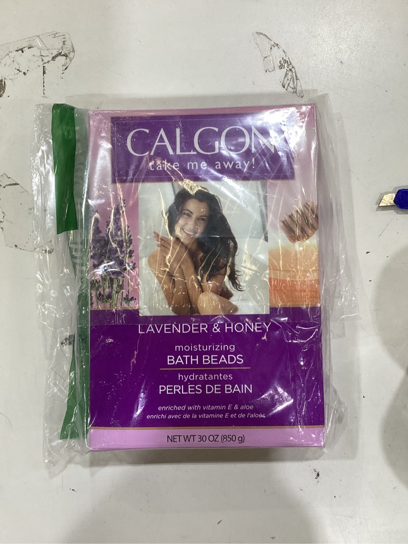 Condition photo showing Good Condition for Calgon Ultra-Moisturizing Bath Beads, Lavender & Honey, 30 oz Lavender & Honey 30 Ounce (Pack of 1)