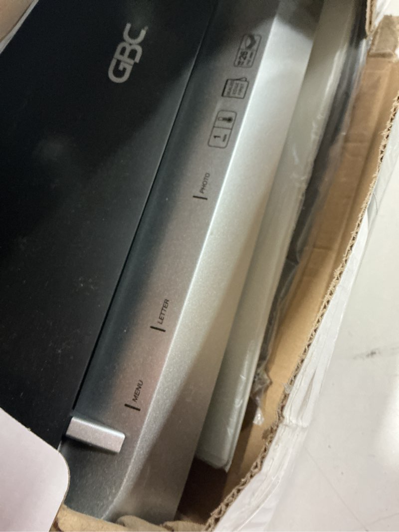 Condition photo showing Good Condition for GBC Thermal Laminator Machine, Fusion 3100L, 12 Inch, 1 Min Warm-up, 3-7 Mil, with 30 EZUse Laminating Pouches for Home, Office and Classroom, Black (1703076) 12" 3100L
