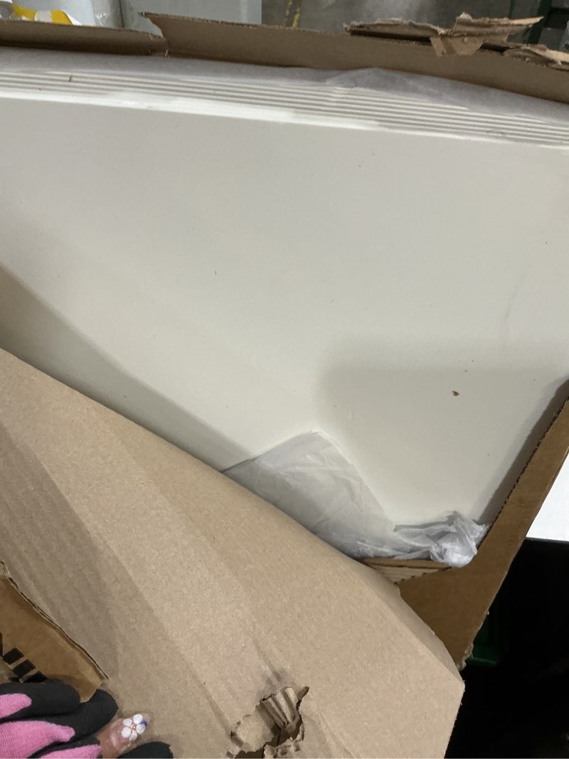 Condition photo showing As Is for Art3d 10-Pack Smooth Drop Ceiling Tile 2ft x 4ft - Fire-Rated, Waterproof, Reusable - Premium PVC, No Sag and Breakage - Cover 80 Sq. Ft, White 24*48 White 10