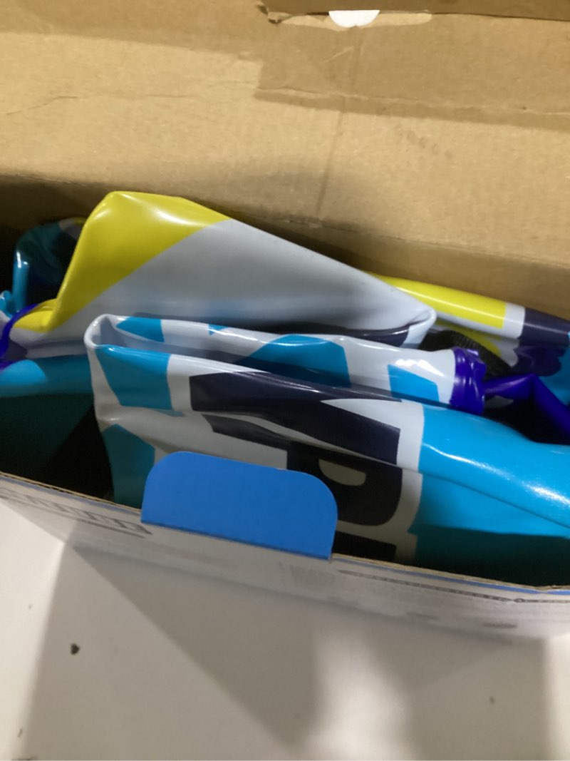 Condition photo showing New/Like New for Inflatable Snow Tubes for Adults & Kids - Heavy Duty Winter Snow Sleds with 2 Handles, Pull Ropes & Quick Air Release Valves for Snow Tubing, Sledding & Winter Sports 36in-Blue