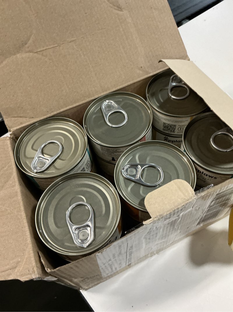 Condition photo showing New/Like New for (bb-05-jul-2028)applaws natural wet cat food in gravy, limited and natural ingredients, high protein with no artificial additives, variety selection in gravy (24 x 2.47oz cans) gravy variety 2.47 fl oz (pack of 24)