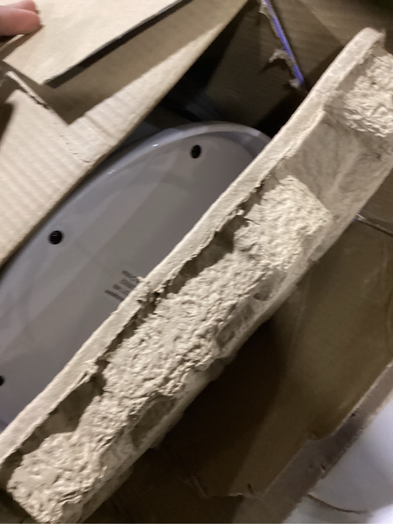 Condition photo showing As Is for Ubbi Pet Waste Pail, Cat Litter Disposal System, Odor Locking, Stainless Steel, White Waste Pail, White