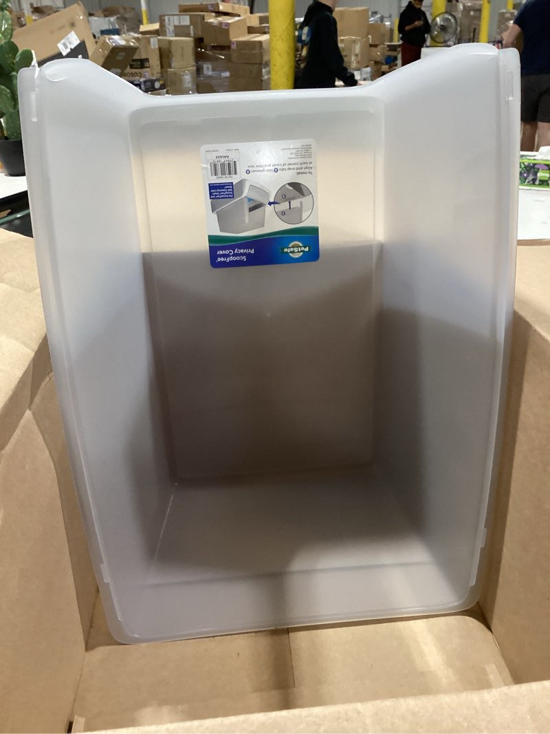 Condition photo showing Good Condition for petsafe scoopfree litter box privacy cover - convenient potty cover with minimalist cabin design & durable construction - removable hood for skittish cats - washable & travel friendly