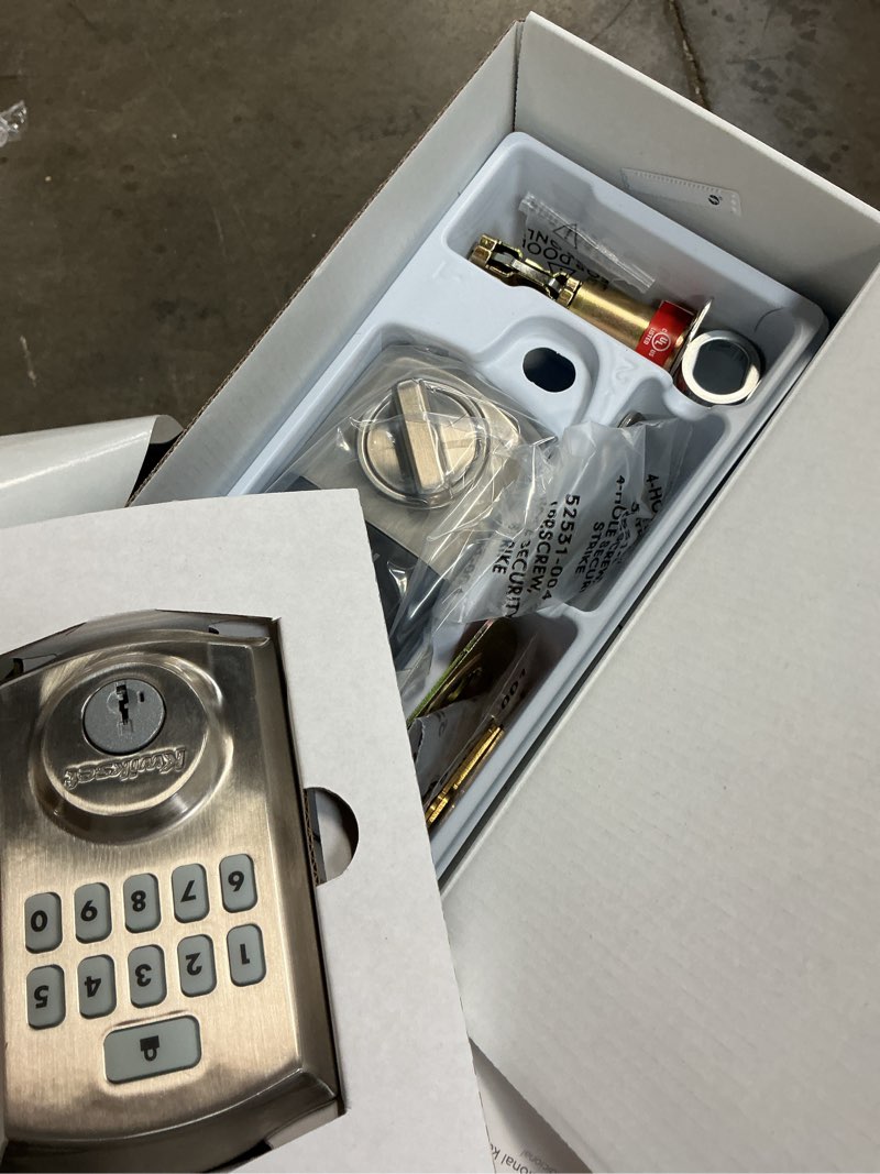 Condition photo showing Good Condition for kwikset smartcode satin nickel metal electronic deadbolt