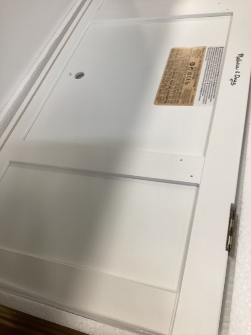 Condition photo showing Good Condition for Melissa & Doug Toy Chest, Wooden Toy Storage Box with Safety-Hinged Lid, Kids Toys Storage Organizer for Playroom, Bedroom, & Montessori Classroom Furniture for Boys & Girls Ages 3+ White Wooden Toy Chest