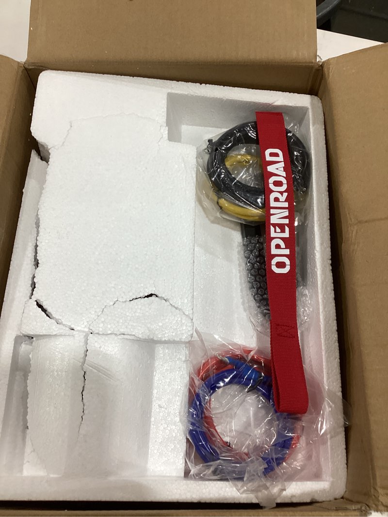 Condition photo showing item condition for OPENROAD 4500 lb ATV/UTV Winch,12V Towing Off-Road Electric UTV Winch with 1/4"×50' Synthetic Rope,Wireless Remote and Rubber Stopper (4500lb with Synthetic Rope)