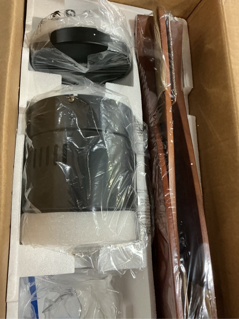 Condition photo showing New/Like New for 52" Ceiling Fan with Lights and Remote, Flush Mount, Brushless DC Motor, Reversible, 3 Solid Wood Blades, 6 Speeds, Quiet, Stepless Dimming, Indoor/Outdoor for Bedroom Patio Flush Mount With Light