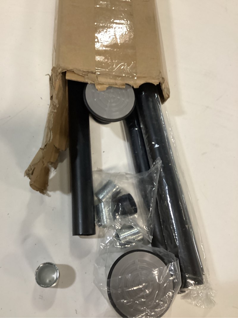 Condition photo showing Good Condition for Black Shower Curtain Rods, 43-72 Inches, Rust Resistance, Adjustable Tension Rod with Durable Spring, No Drilling, Use for Bathroom, Bedroom, Kitchen, Balcony, Home