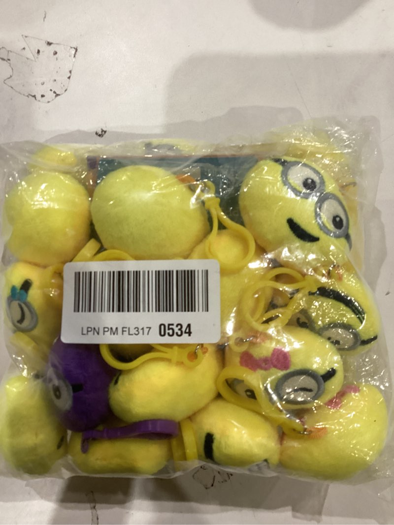 Condition photo showing Good Condition for Valentines Plush Keychain - 28 PACK Expression Face Plush Keychain with Claw Machine Valentines Day Cards, Funny Valentine Exchange Cards for School Classroom, Valentines Day Gifts for Kids
