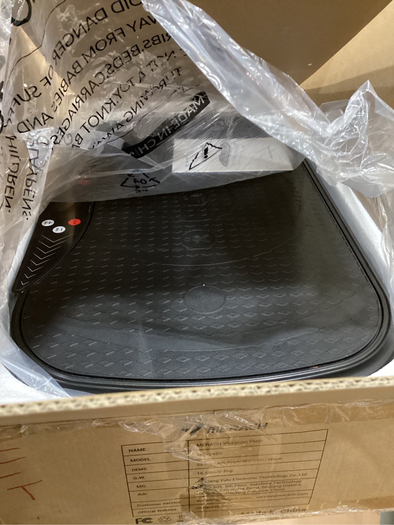 Condition photo showing Good Condition for MERACH Vibration Plate Exercise Machine, Vibration Plate for Lymphatic Drainage Weight Loss, Vibrating Plate Exercise Machine with Bluetooth and LED Display, Workout Equipment for Women Men Home Black